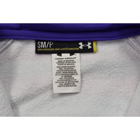 Under Armour Women's Semi-Fitted Striped Full Zip Hoodie Size SM/P - Picture 2 of 8